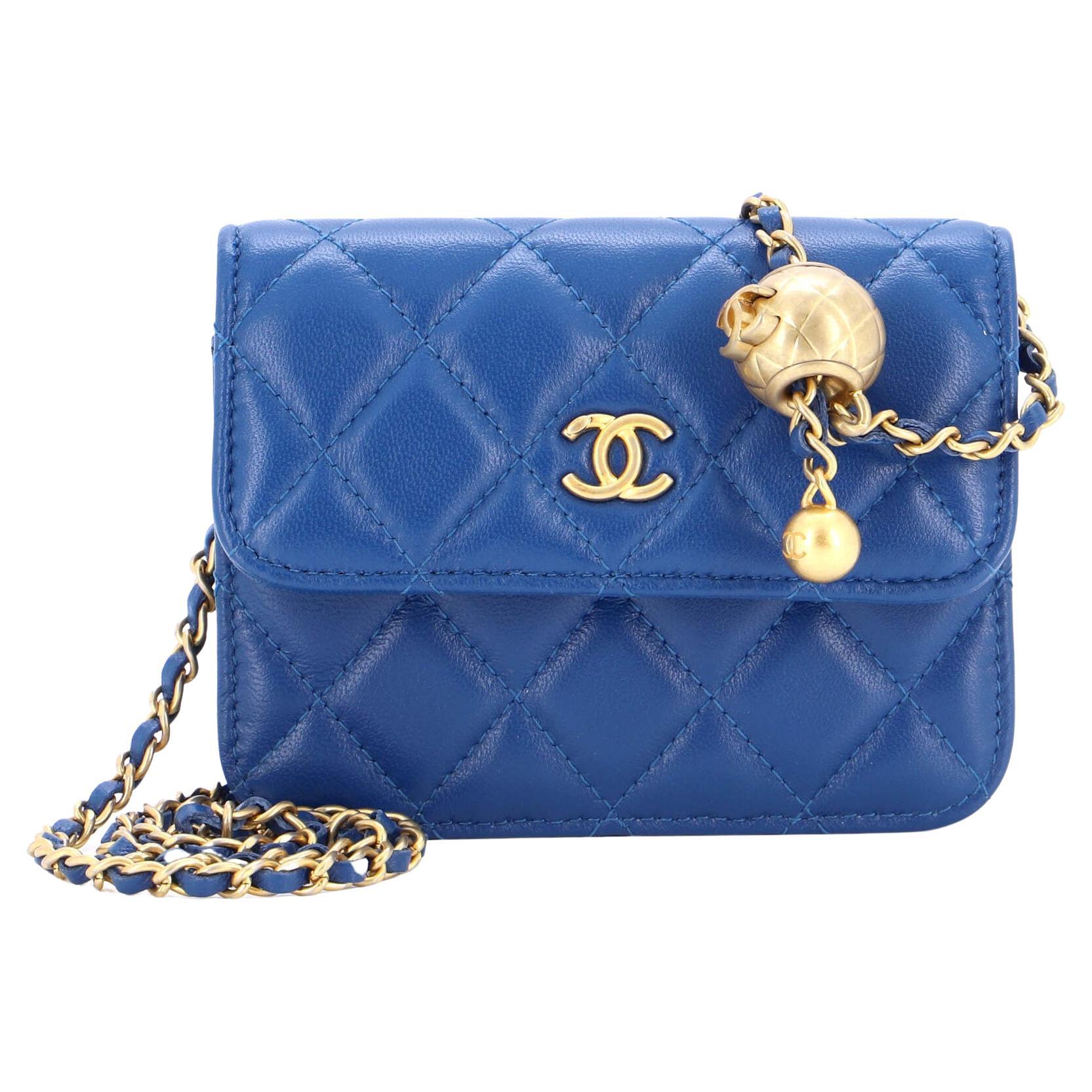 Chanel Double Zip Clutch with Pearl Chain Quilted Lambskin at 1stDibs  chanel  clutch with pearl chain, chanel lambskin clutch with pearls and chain, chanel  clutch with chain
