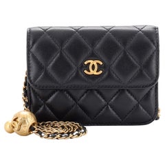 Chanel Pearl Crush Flap Clutch with Chain Quilted Lambskin Mini