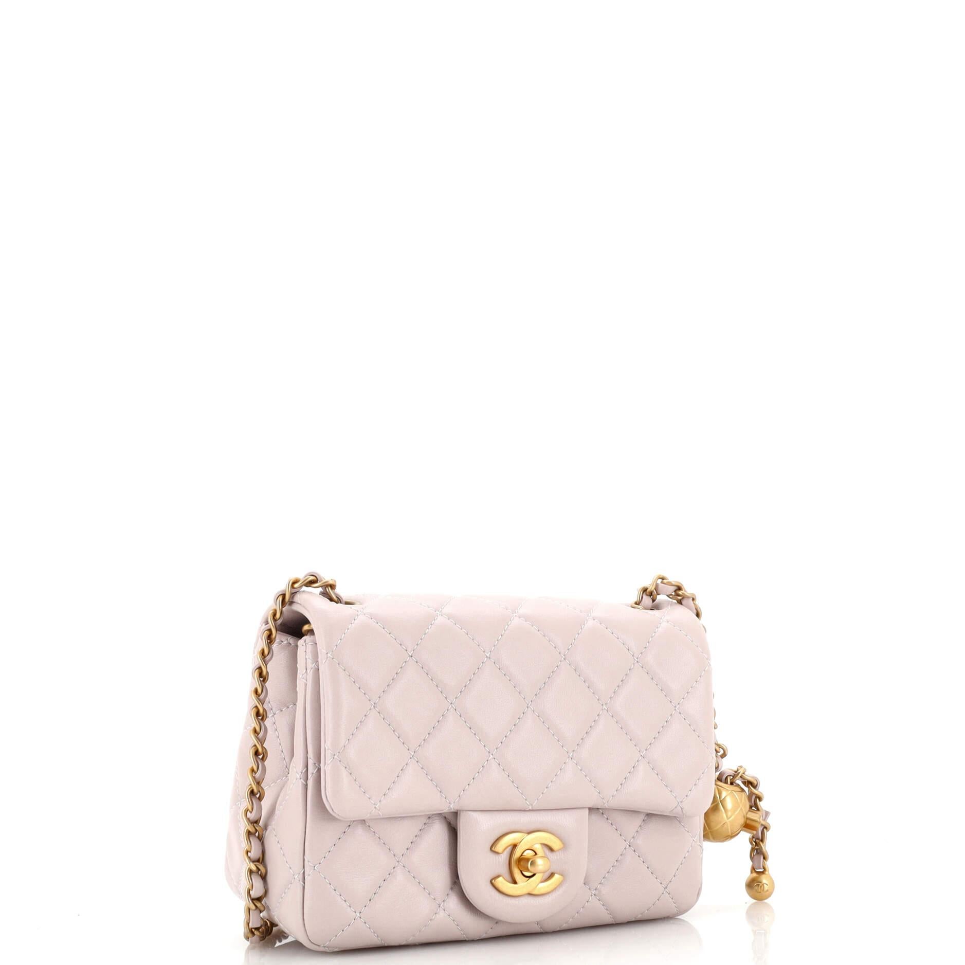 Chanel Mini Square Pearl Crush -3 For Sale on 1stDibs