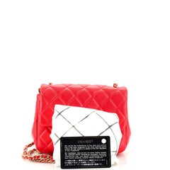 Chanel Pearl Crush Square Flap Bag Quilted Lambskin Mini