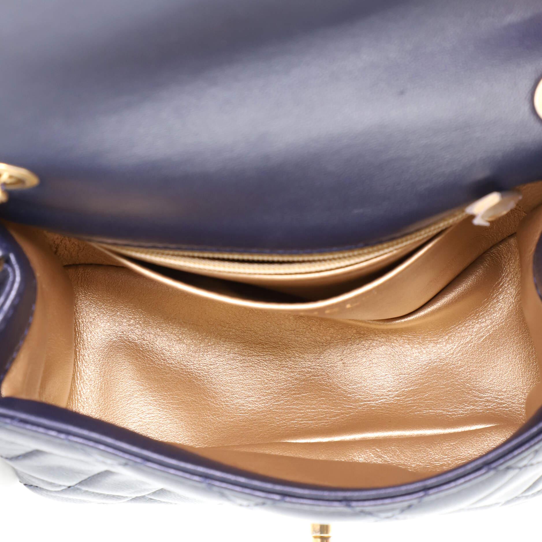Chanel Pearl Crush Square Flap Bag Quilted Lambskin Mini 2
