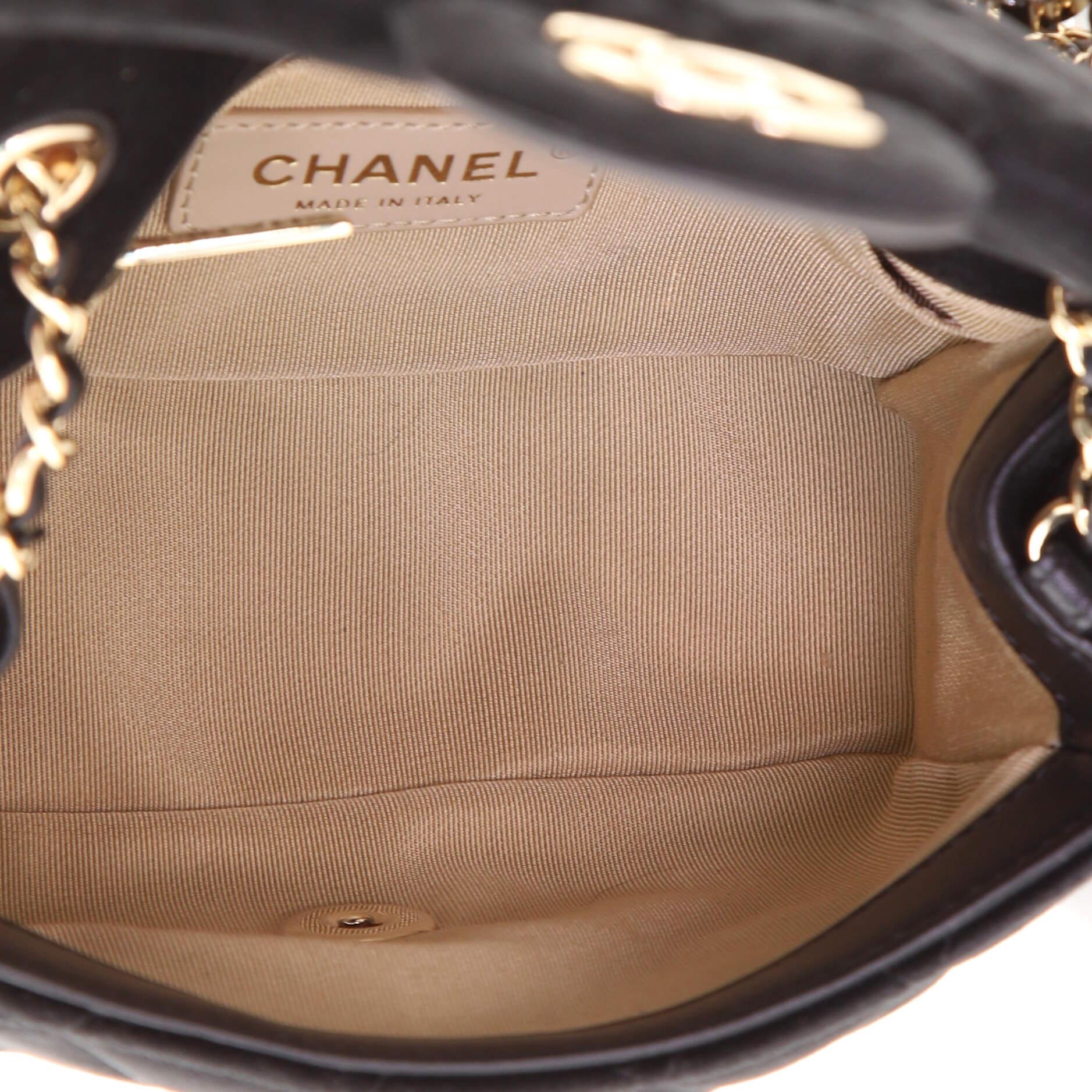 Women's or Men's Chanel Pearl Crush Square Flap Bag Quilted Velvet with Crystal Detail Mini