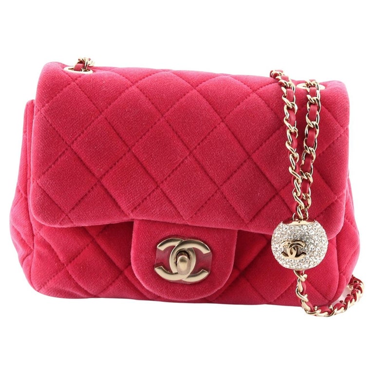 Chanel Pearl Crush Square Flap Bag Quilted Velvet With Crystal Detail Mini  At 1Stdibs | Chanel Pearl Crush Bag, Chanel Pearl Bag, Chanel Pearl Mini Flap  Bag