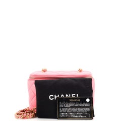 Chanel Pearl Crush Vanity Case with Chain Quilted Lambskin Small