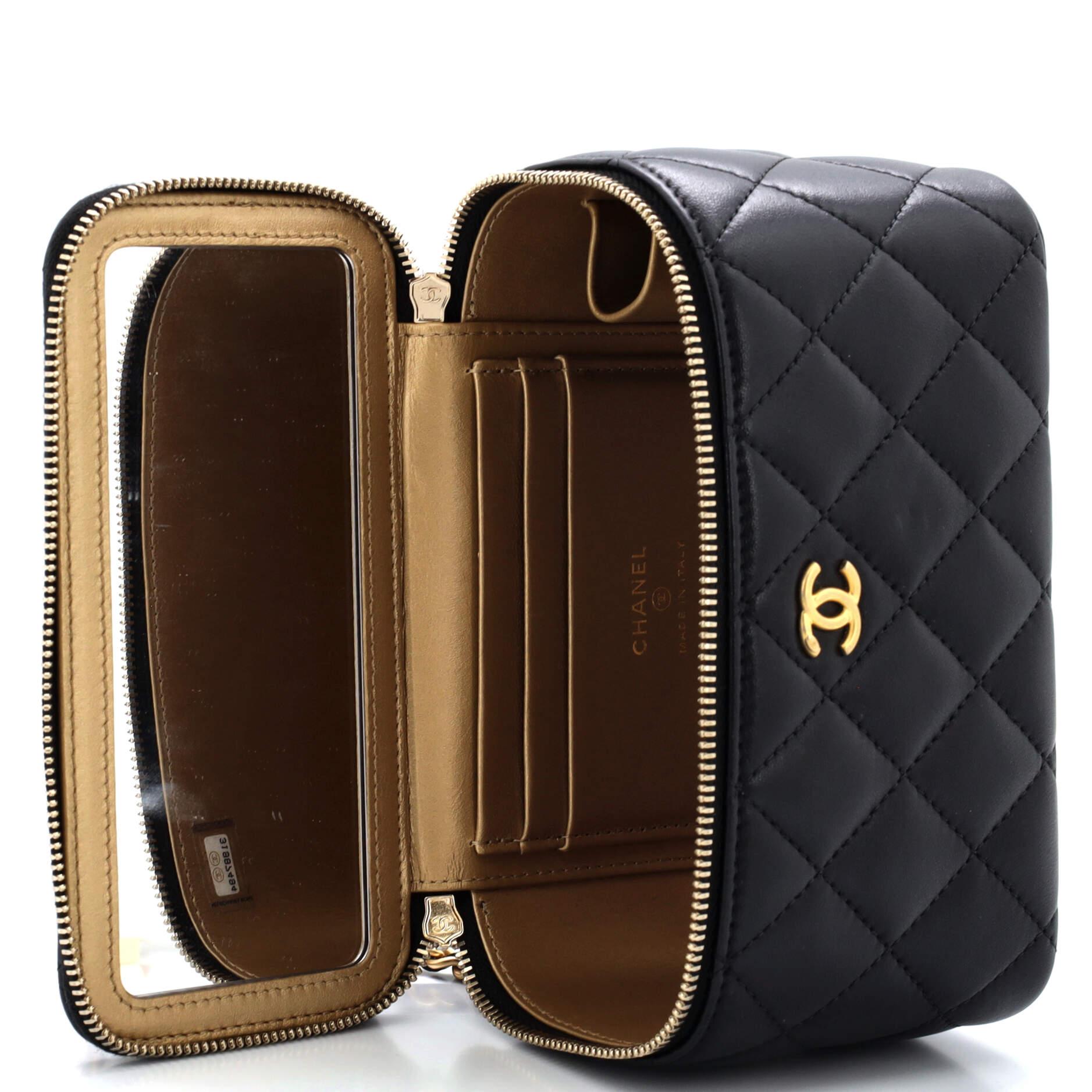 Chanel Pearl Crush Vanity Case with Chain Quilted Lambskin Small 1