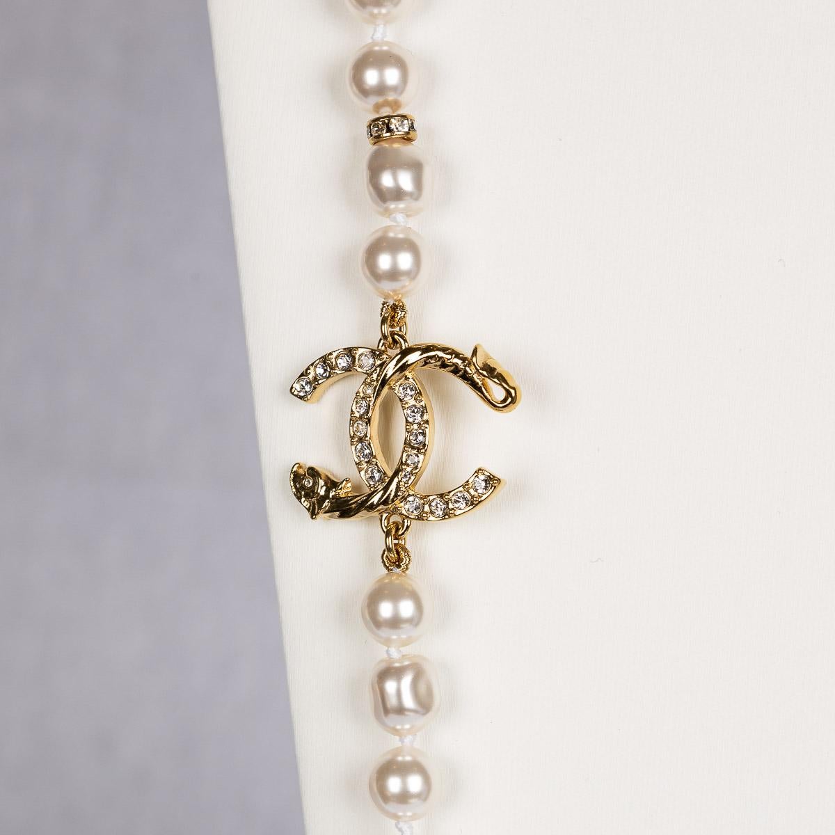 Other Chanel Pearl & Cut Crystal Gemstone 