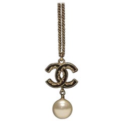 Chanel Pearl Drop Necklace