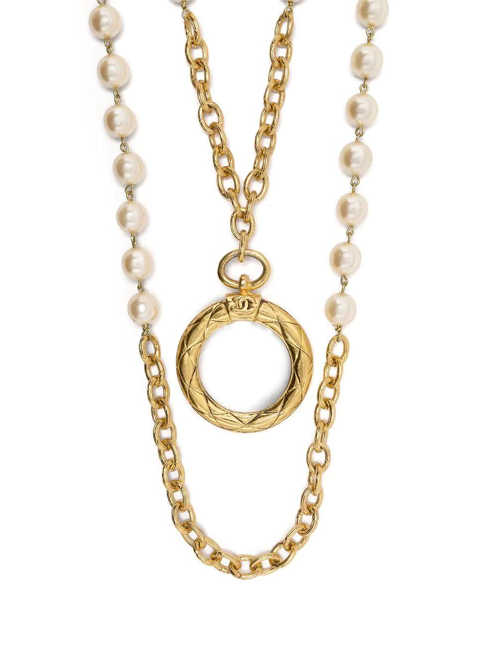chanel necklace pearl