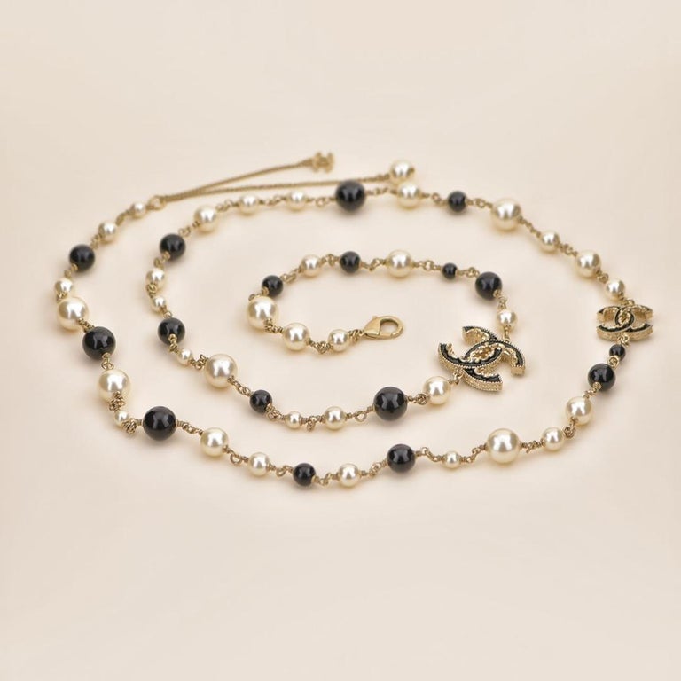 Chanel CC Logo Long Necklace