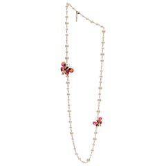 Chanel Pearl Gripoix Dragonfly Necklace