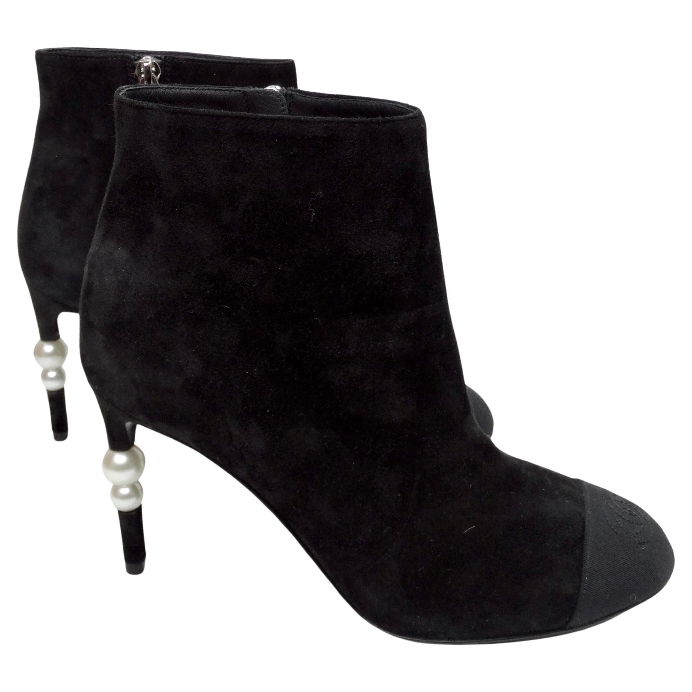 These are iconic and classic pair of booties that need to be in your wardrobe for the fall and winter! You can recycle these every year as the classic color and silhouette will never fail you. Everyone will be jealous of these rare and unique pair