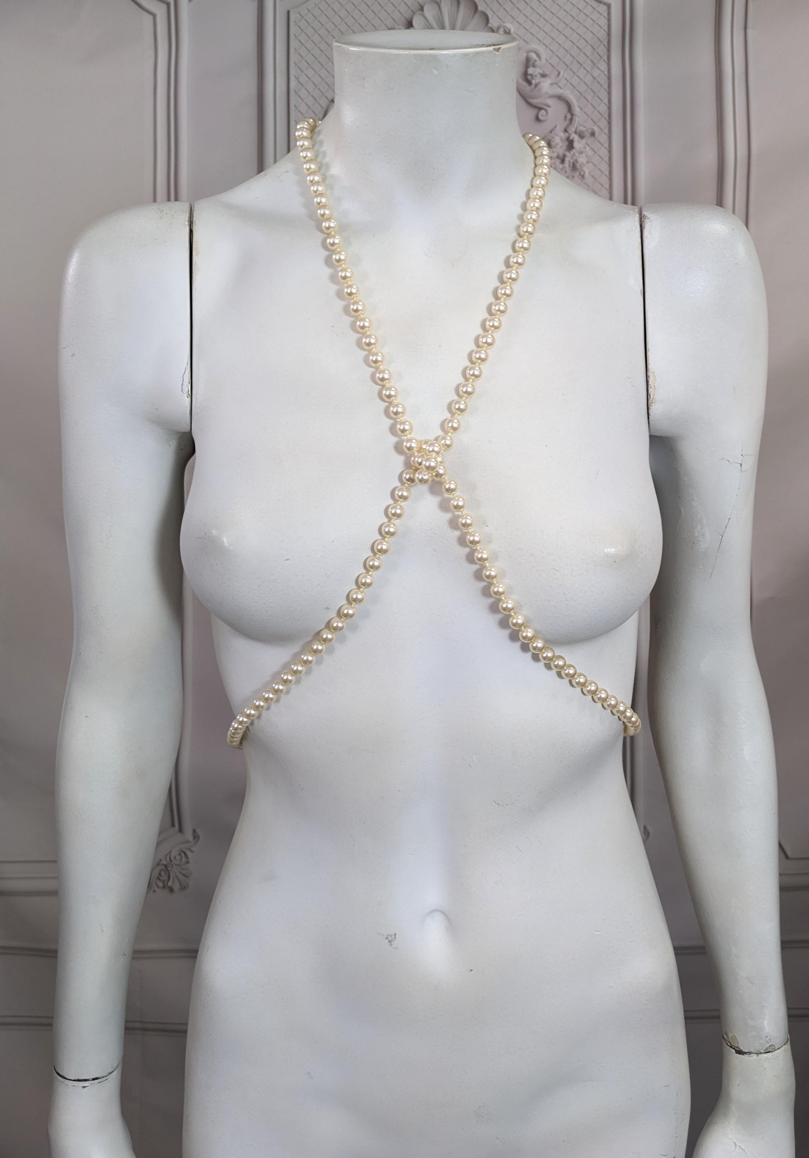 Lariat di perle Chanel con gocce di paté de verre, Maison Gripoix in vendita 8