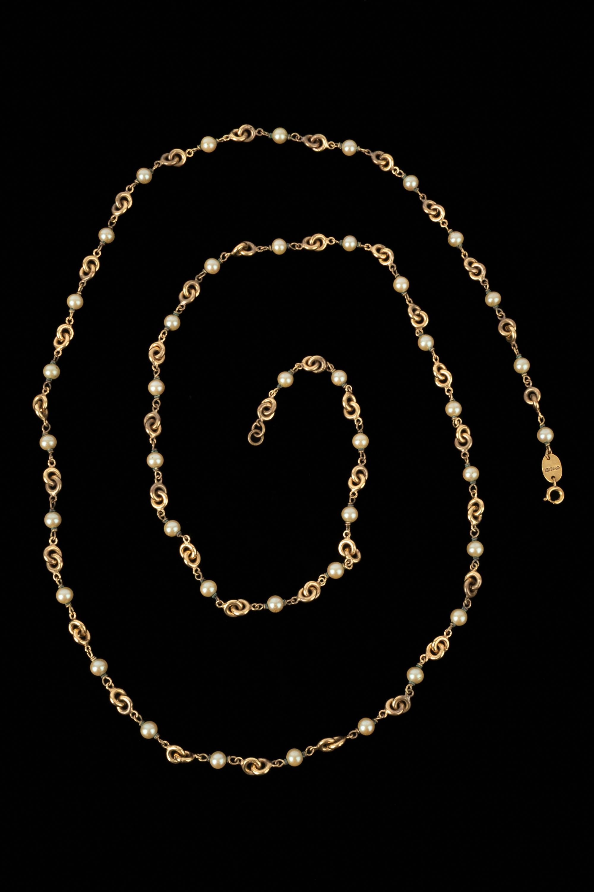Collana di perle Chanel anni '1960 In condizioni ottime in vendita a SAINT-OUEN-SUR-SEINE, FR