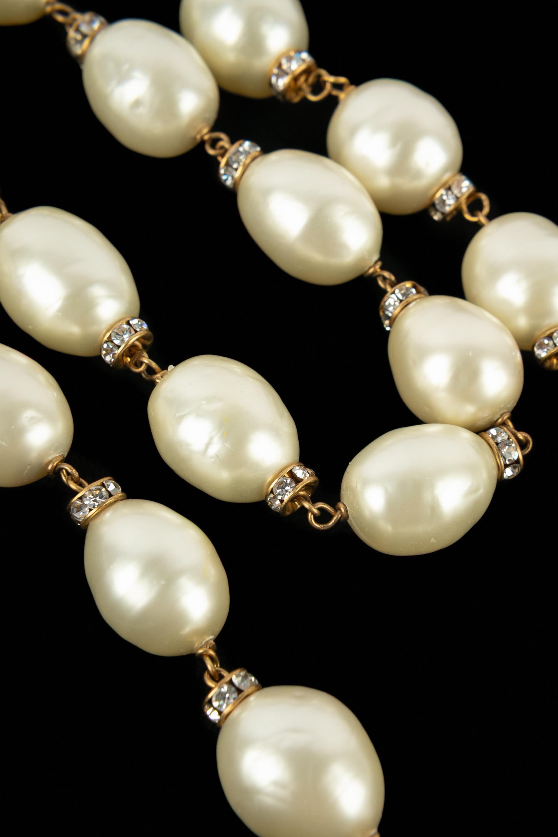 Collana di perle Chanel anni '80 in vendita 6