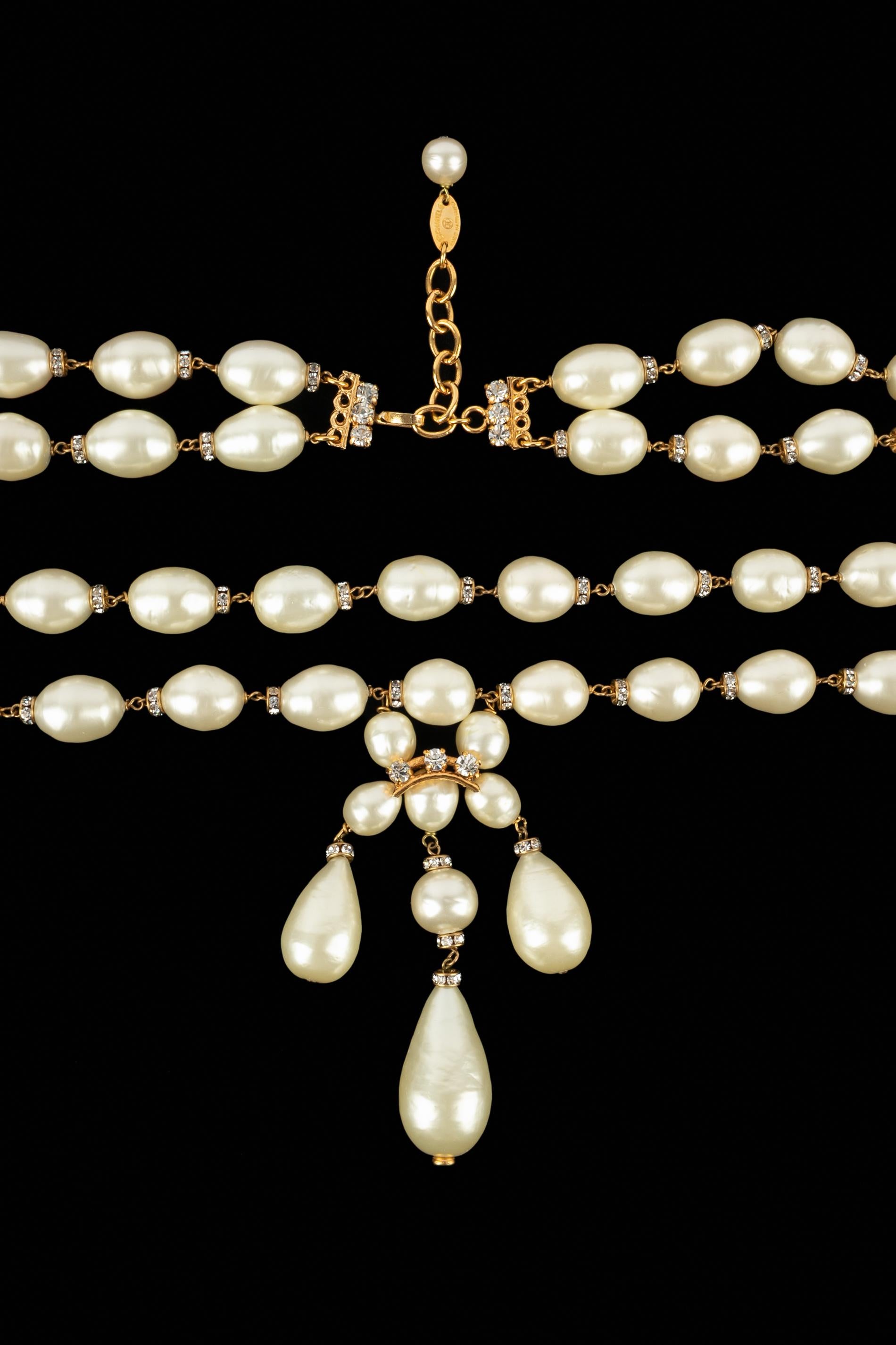 Collana di perle Chanel anni '80 in vendita 2