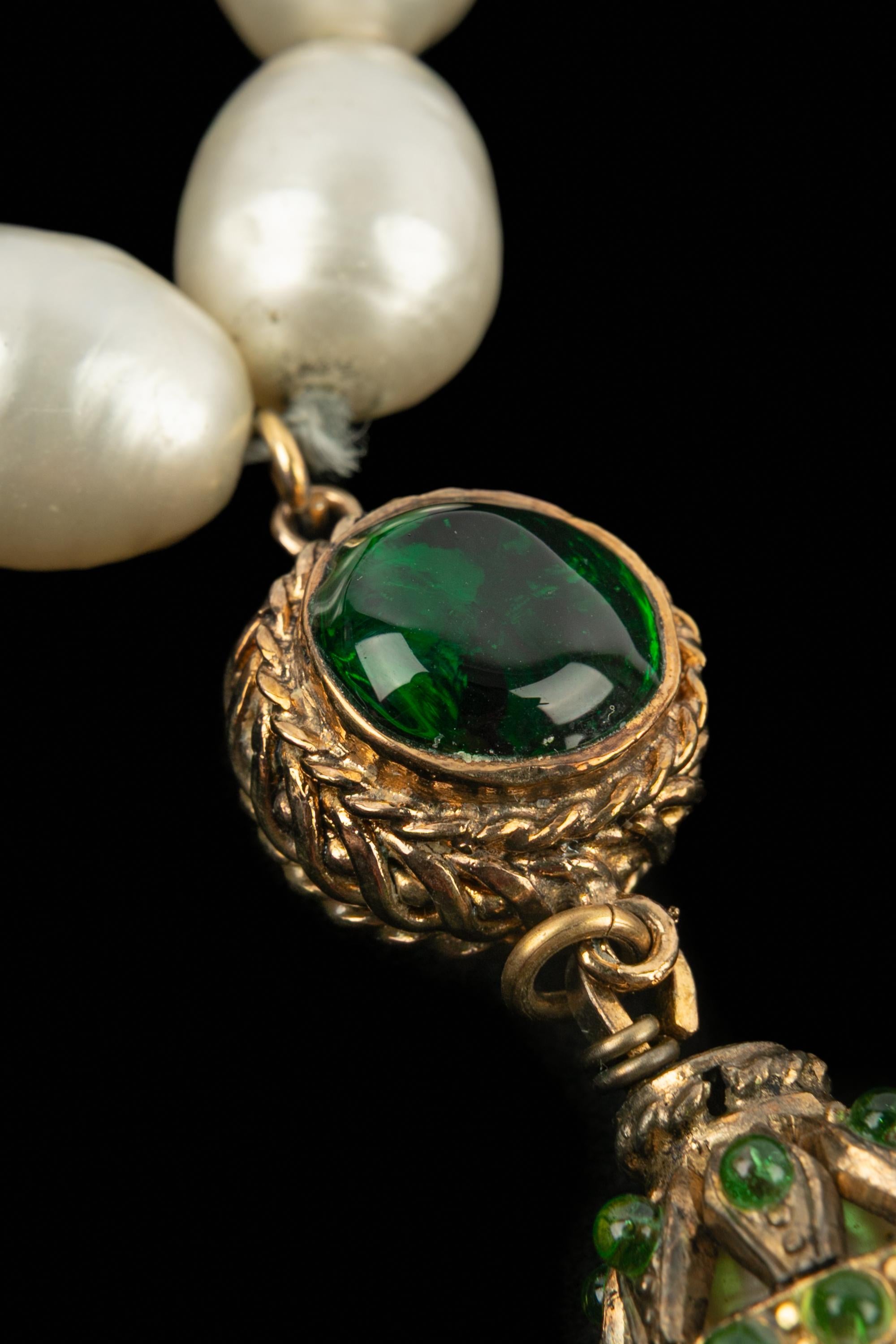 Collana di perle Chanel anni '80 in vendita 3