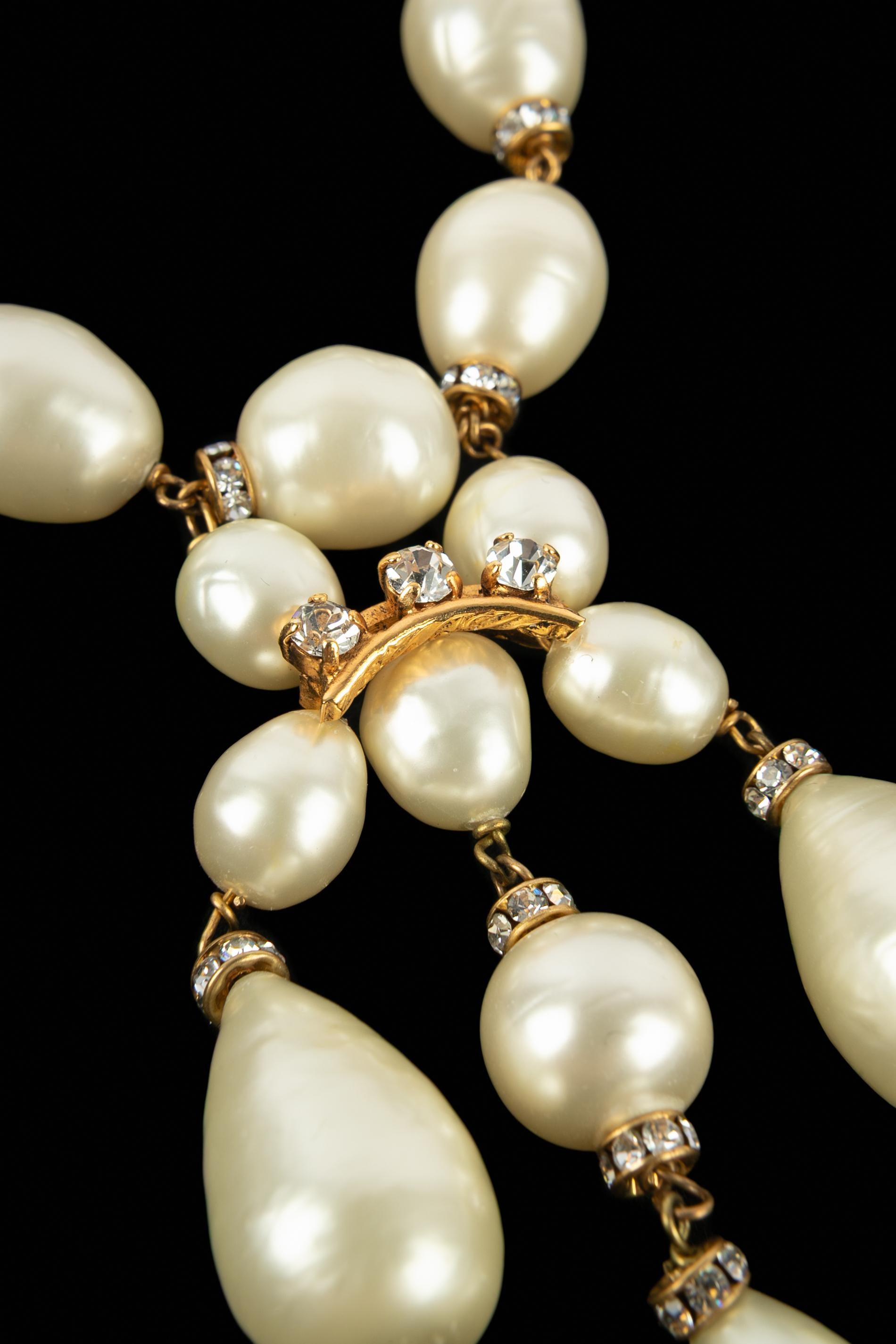 Collana di perle Chanel anni '80 in vendita 4
