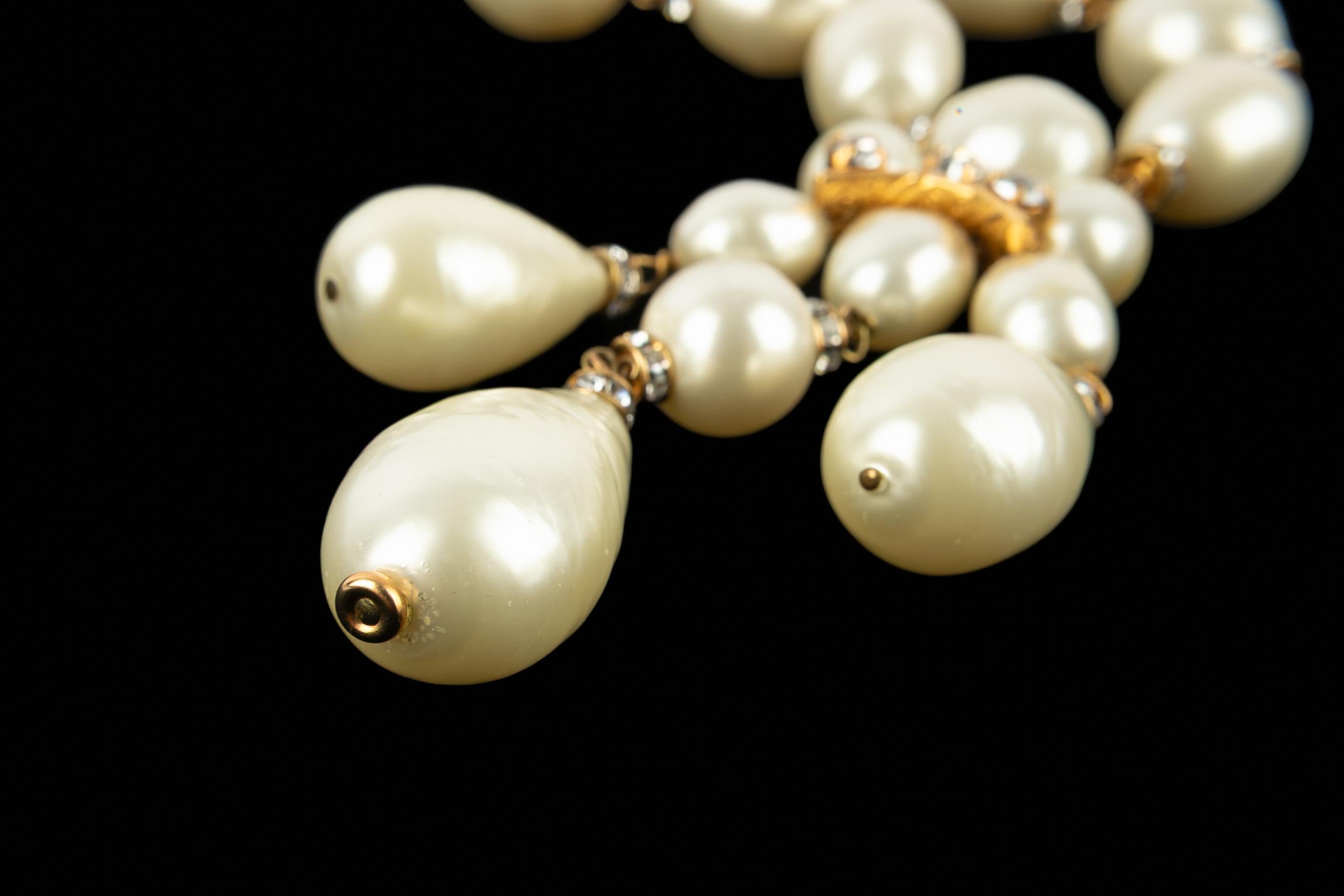 Collana di perle Chanel anni '80 in vendita 5