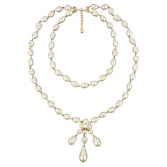 Chanel pearl necklace 1980s