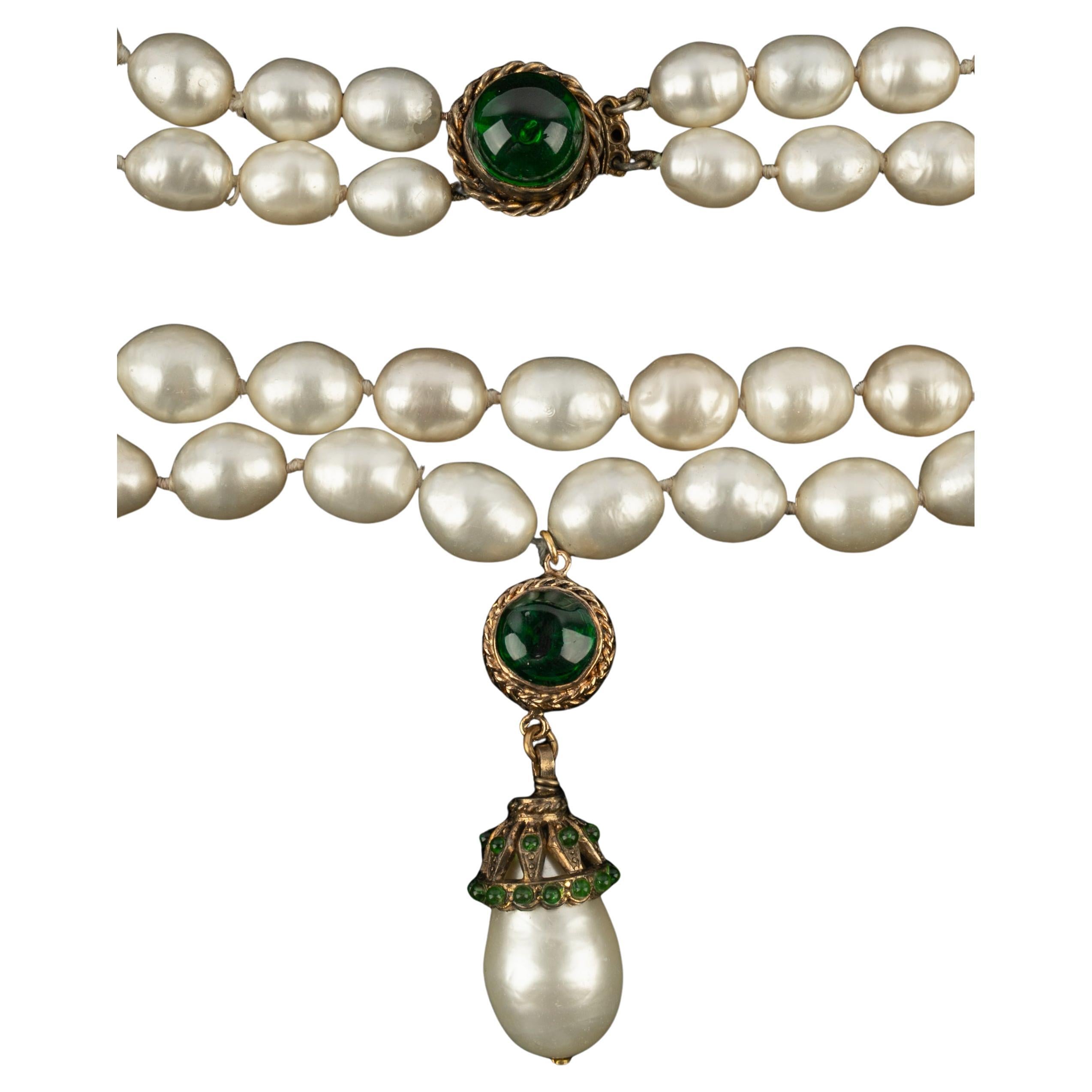 Collana di perle Chanel anni '80