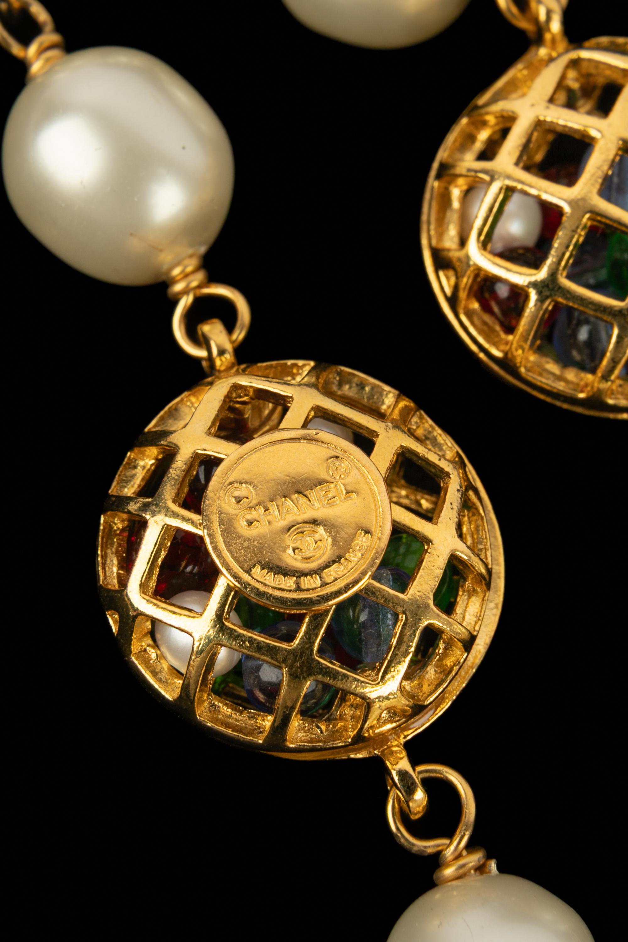 Collana di perle Chanel anni '90 in vendita 3