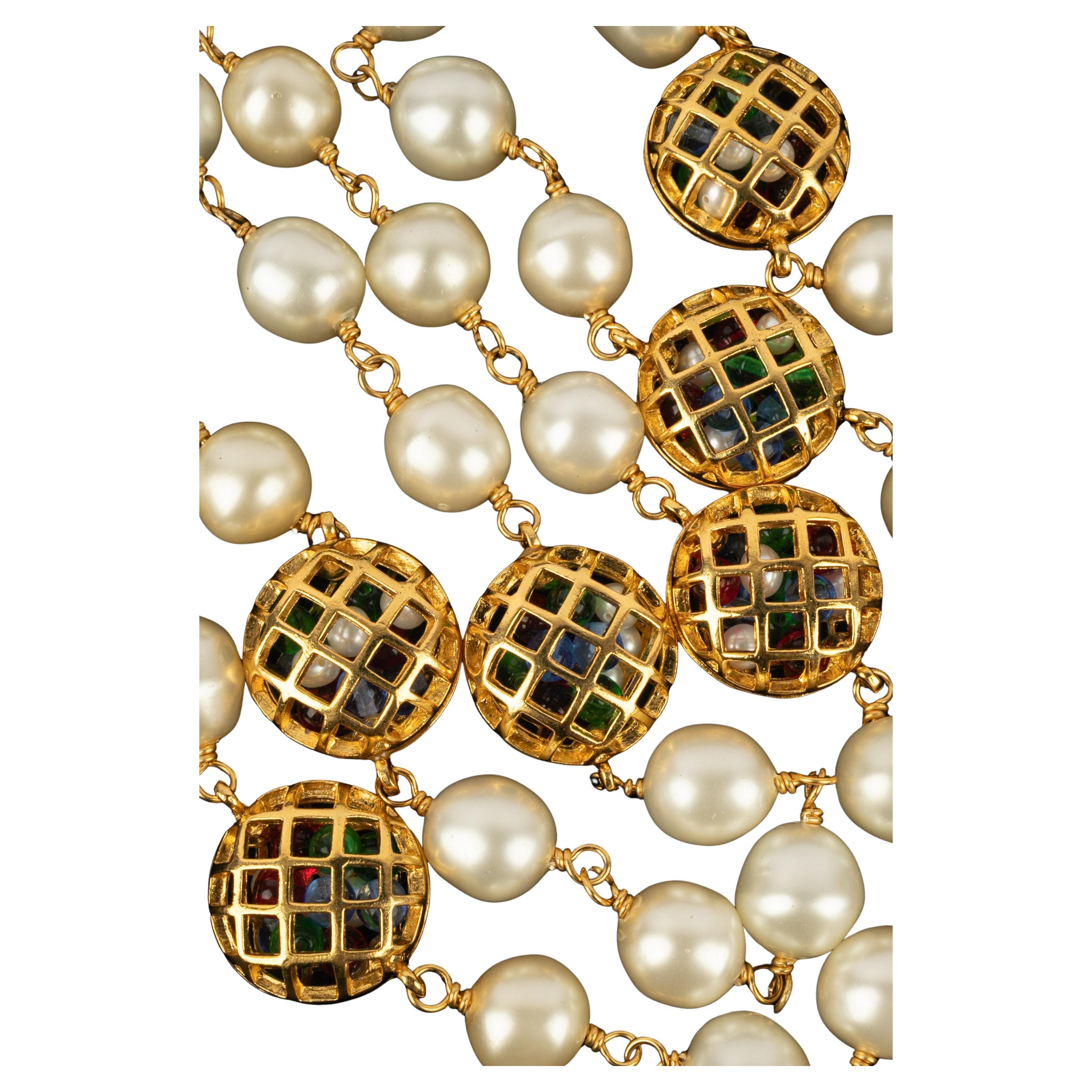 Collana di perle Chanel anni 
90