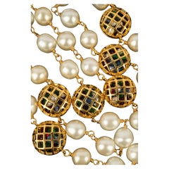 Collana di perle Chanel anni 
90