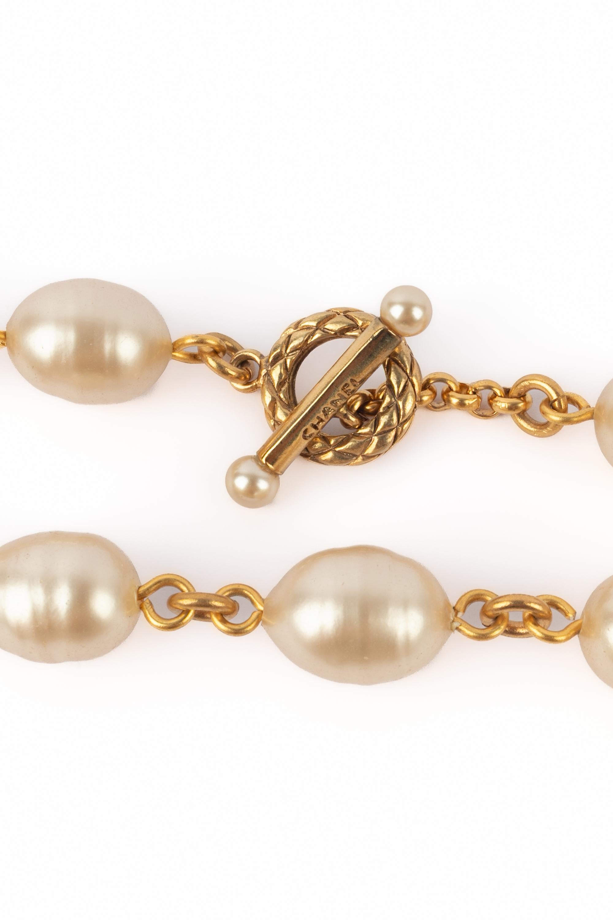 Donna Collana di perle Chanel 1994 in vendita