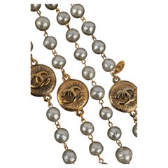 Chanel pearl necklace by Karl Lagerfeld 1980s