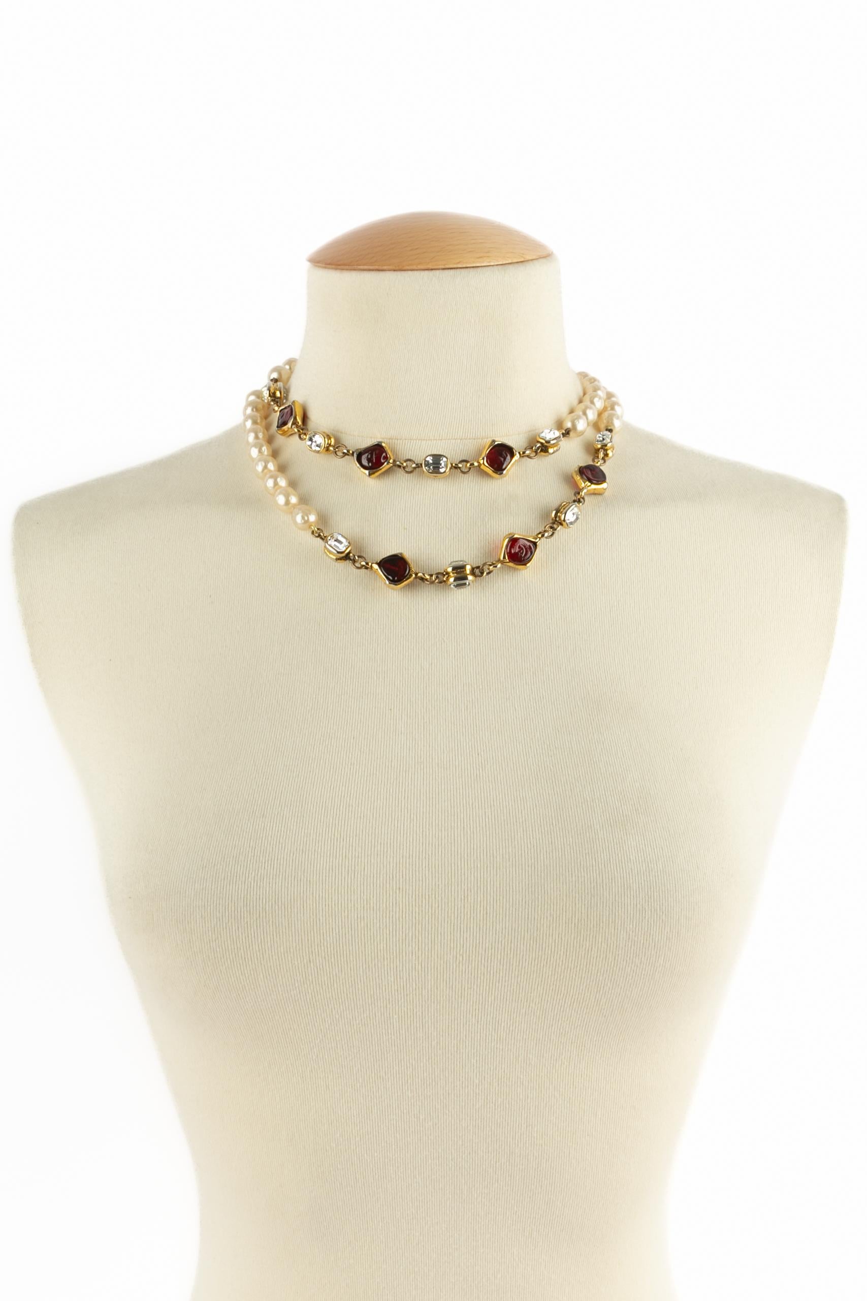 Collier de perles Chanel en vente 6