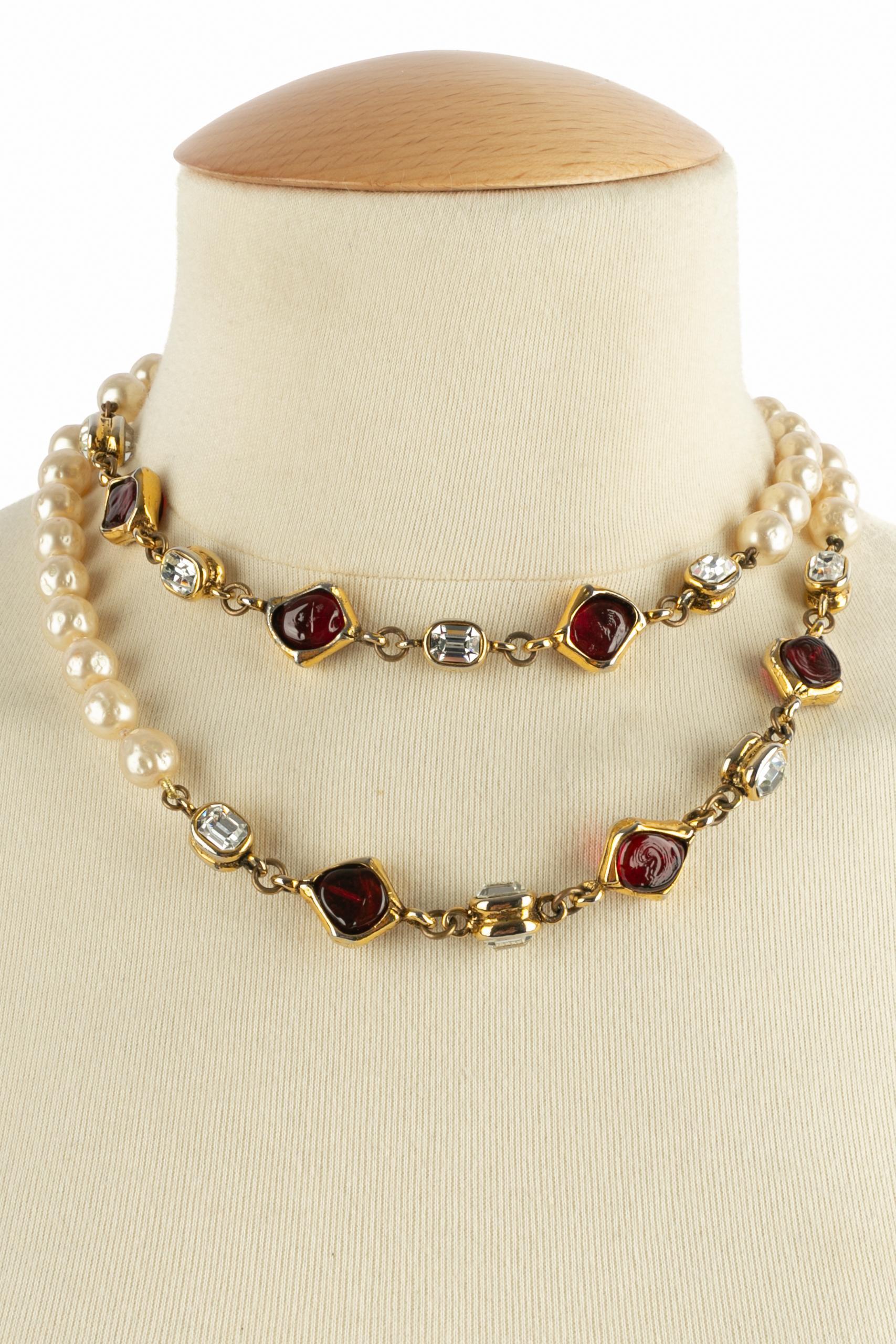 Collier de perles Chanel en vente 7