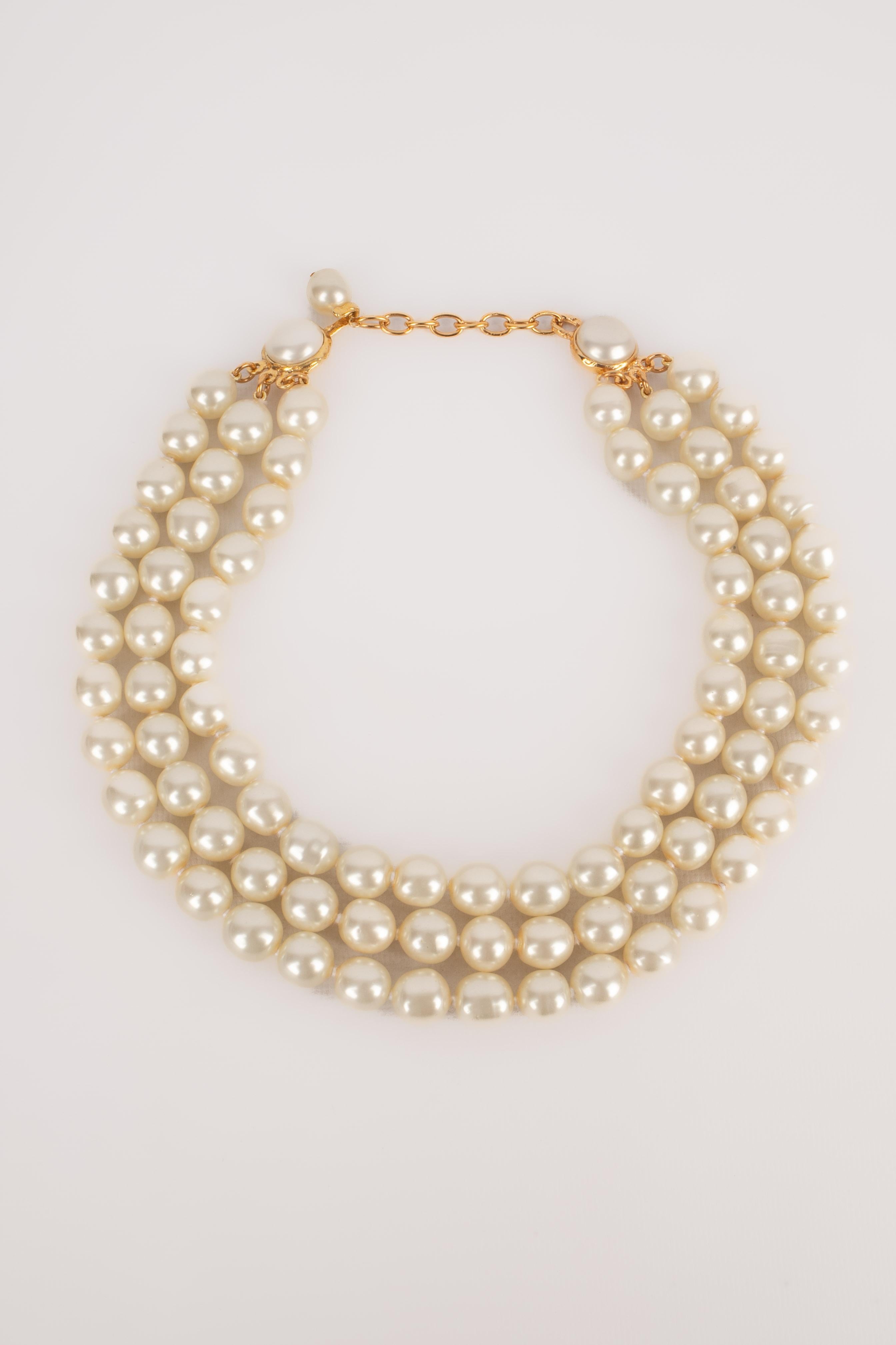 Chanel pearl necklace For Sale 1