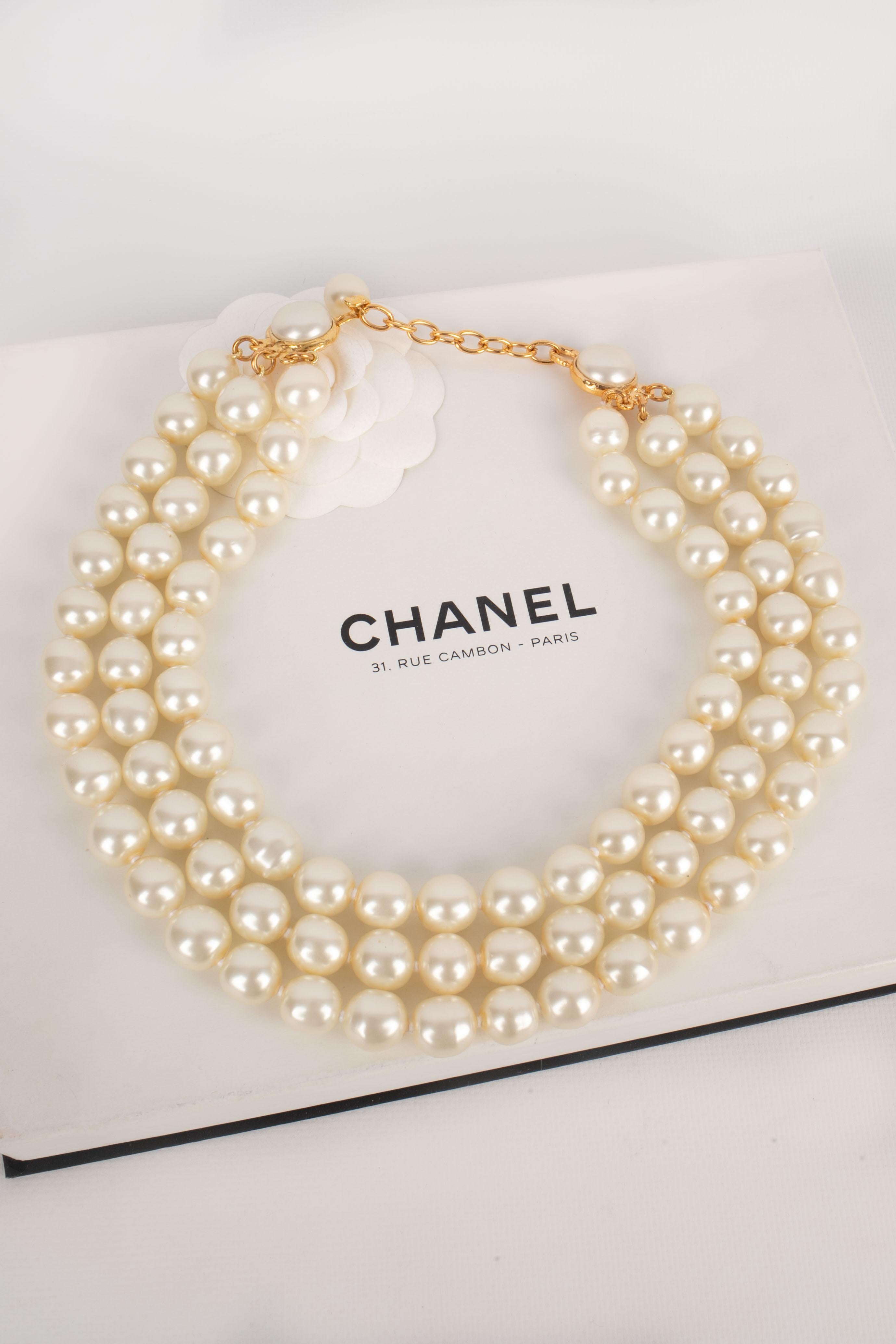 Chanel pearl necklace For Sale 2