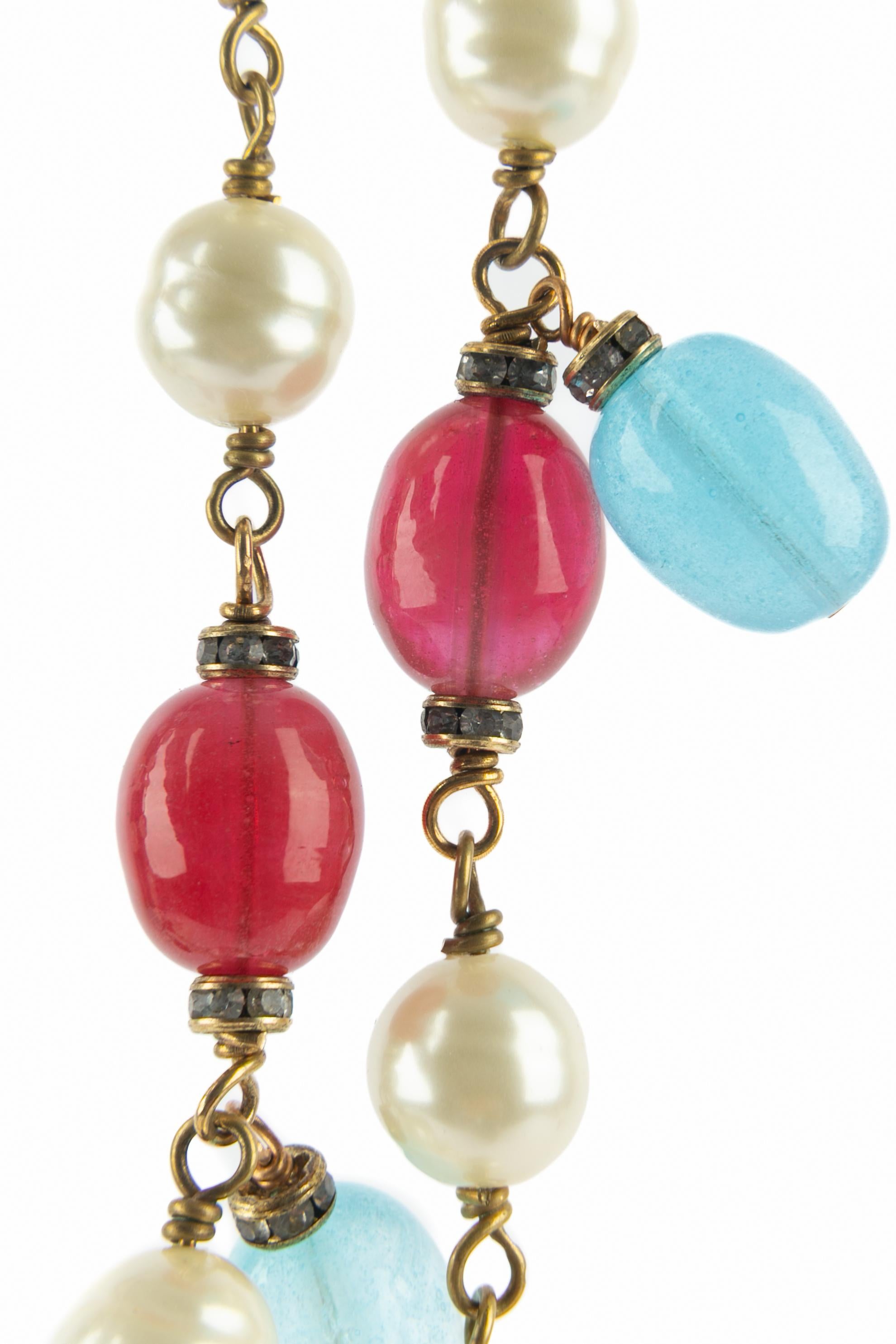 Chanel Perlenhalskette im Angebot 4