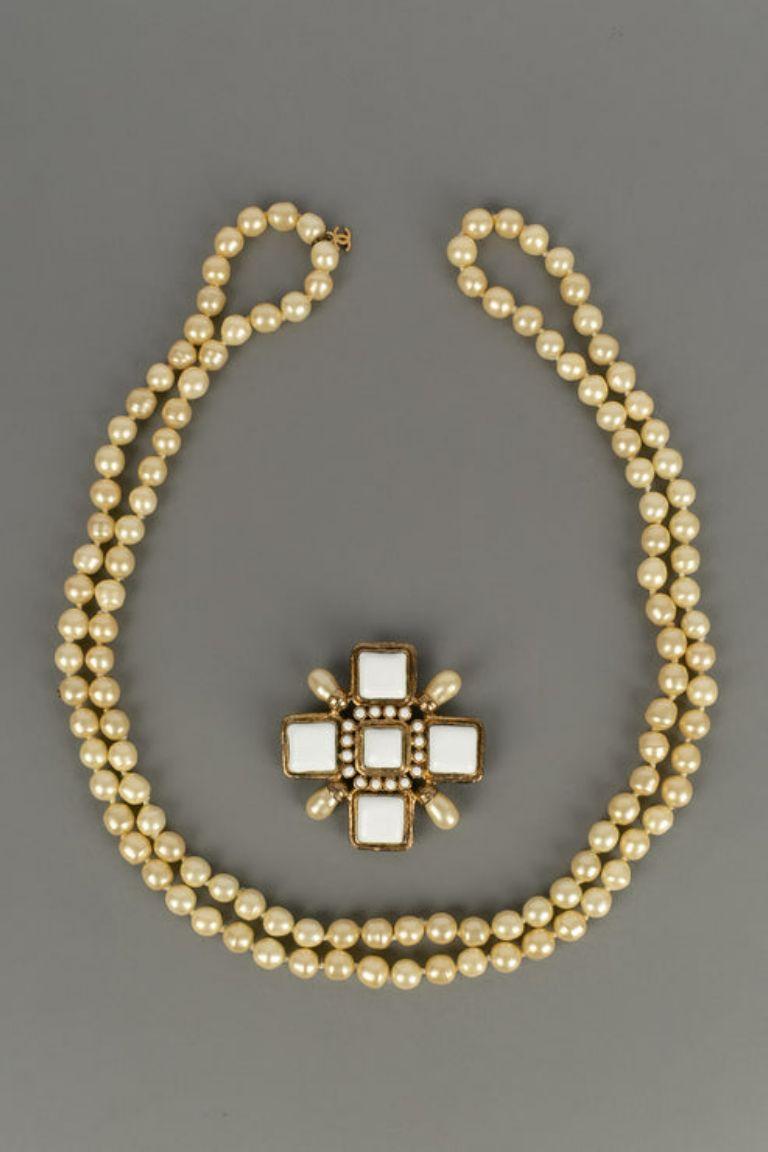 chanel cross necklace