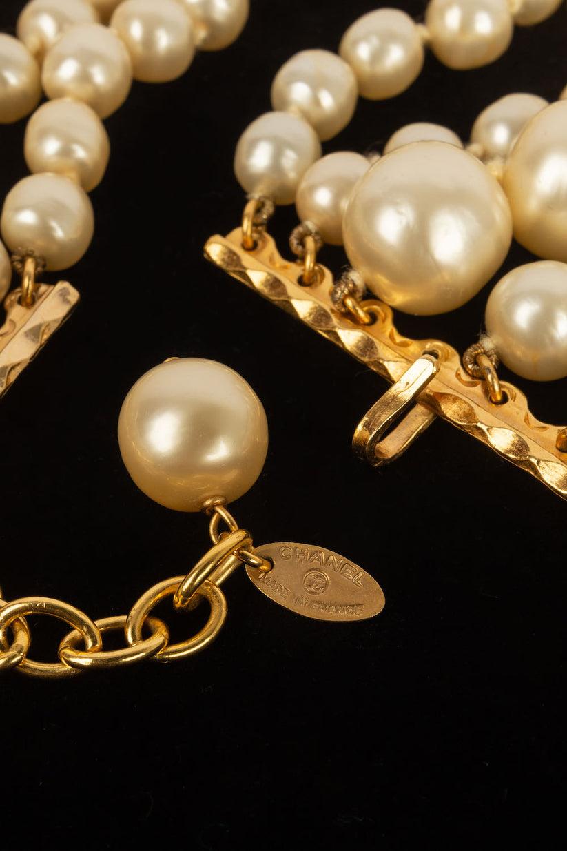 Women's Chanel Pearl Necklace with Seven Rows