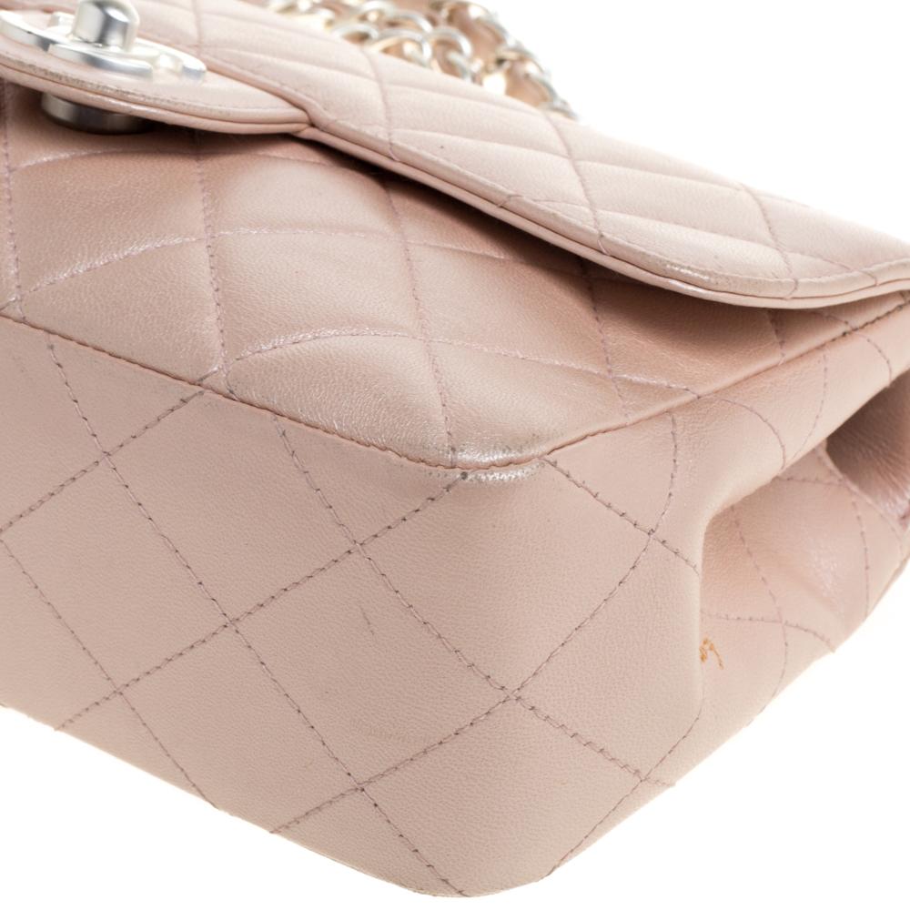 Chanel Pearl Quilted Leather Extra Mini Classic Flap Bag 4