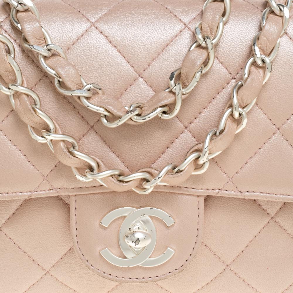 Women's Chanel Pearl Quilted Leather Extra Mini Classic Flap Bag