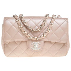 Chanel Pearl Quilted Leather Extra Mini Classic Flap Bag