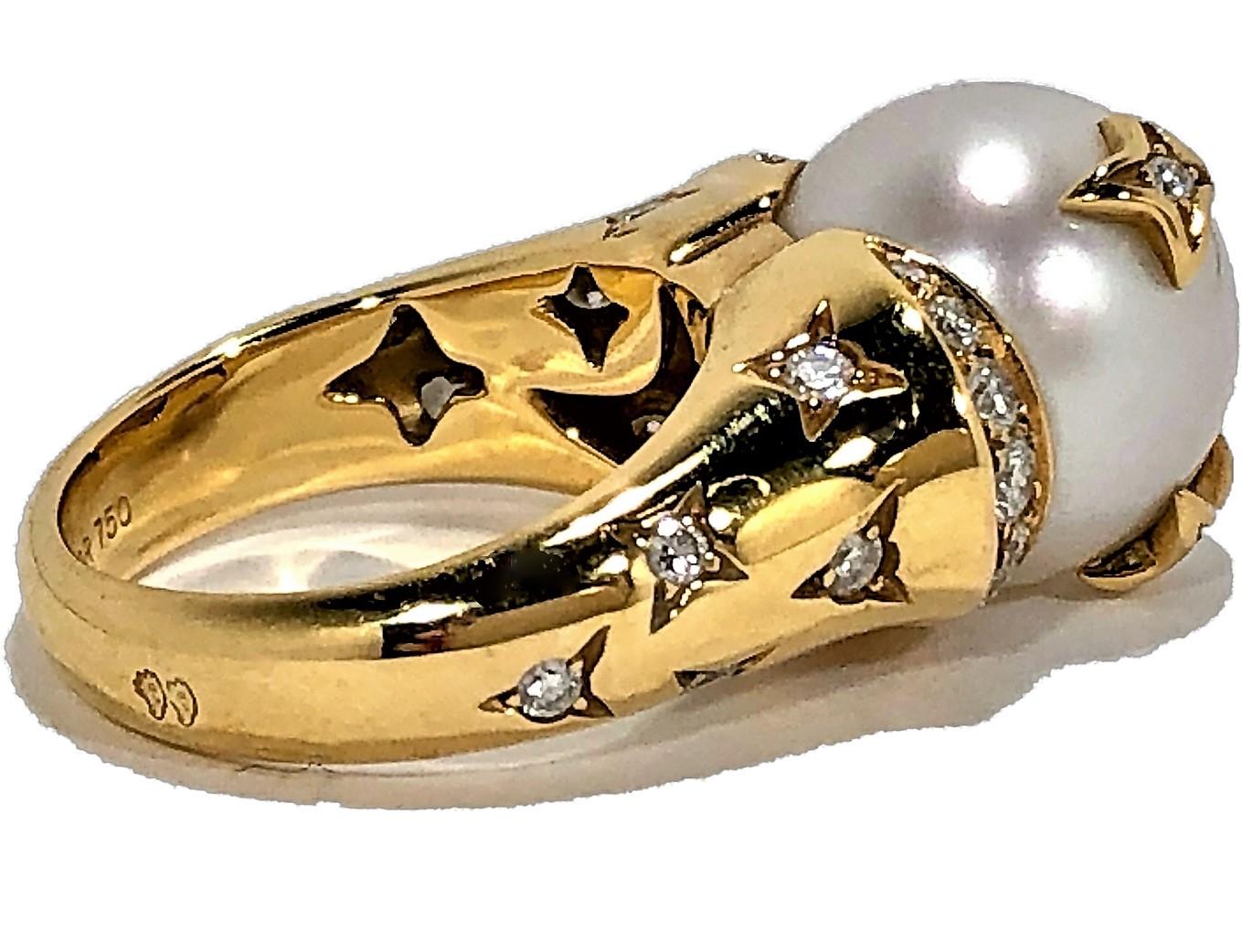 chanel ring pearl