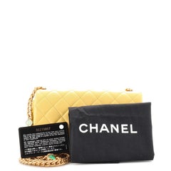 Chanel Pearl Samba Resin Chain Flap Bag Quilted Lambskin Mini