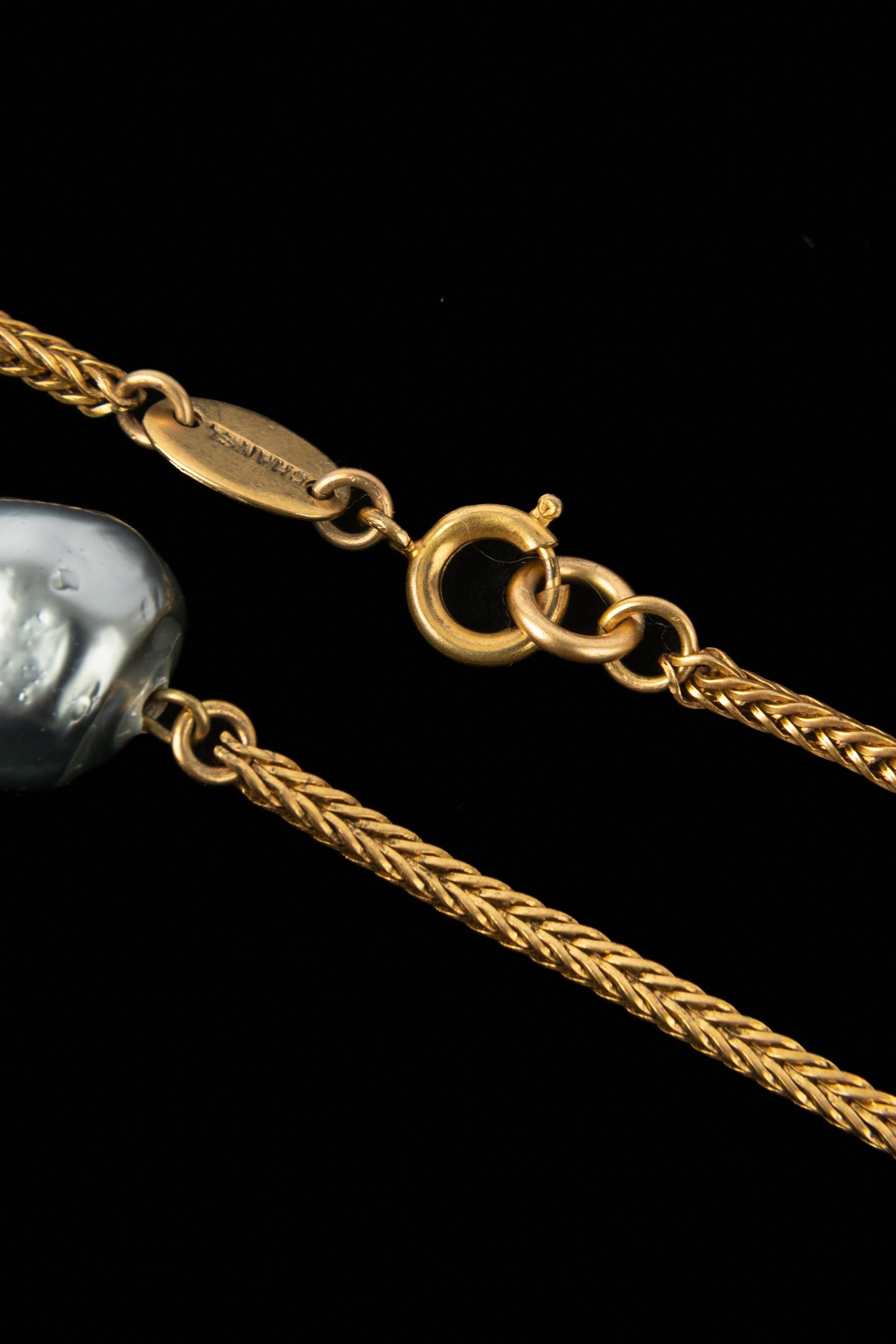 Donna Collana sautoir di perle Chanel in vendita