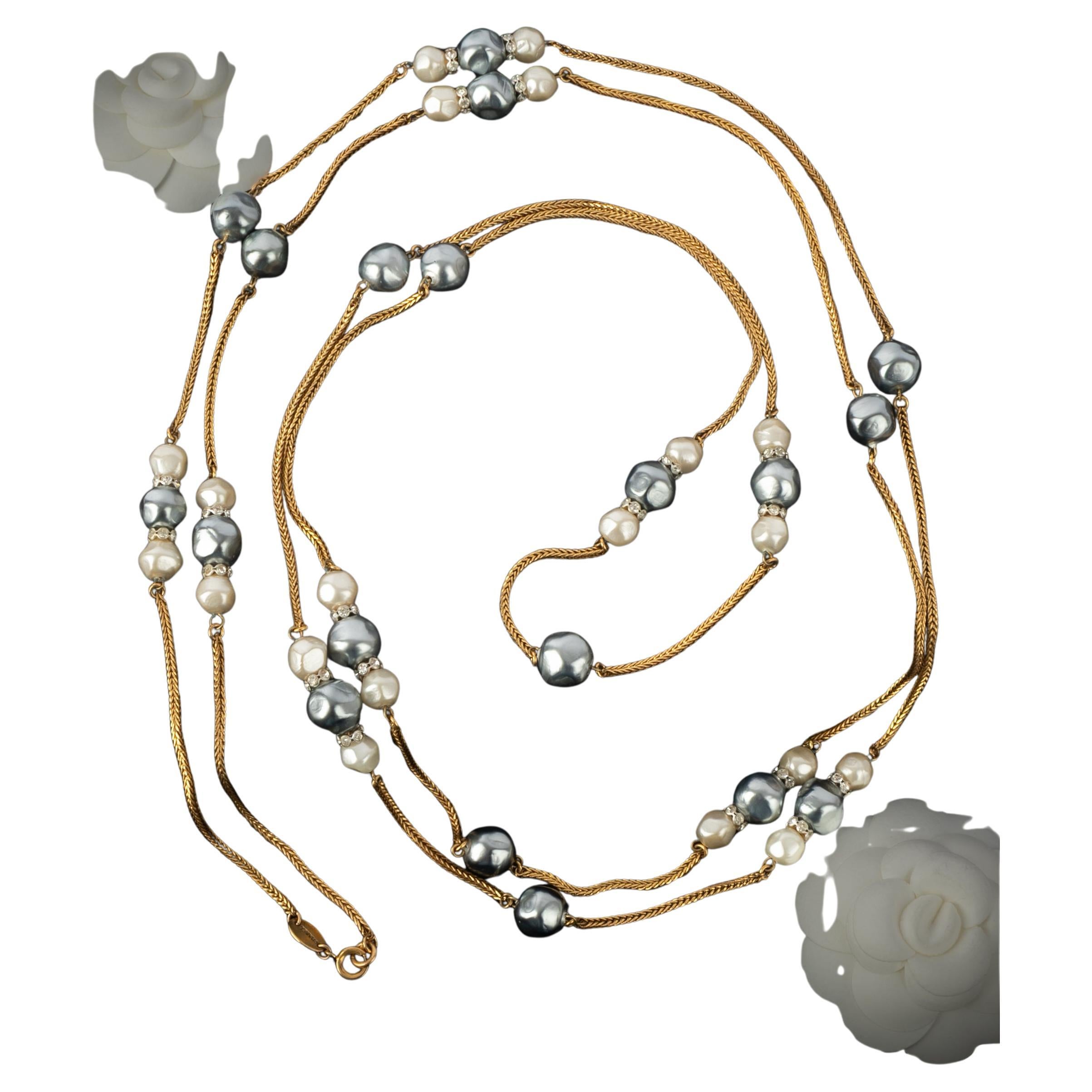 Collar sautoir de perlas Chanel