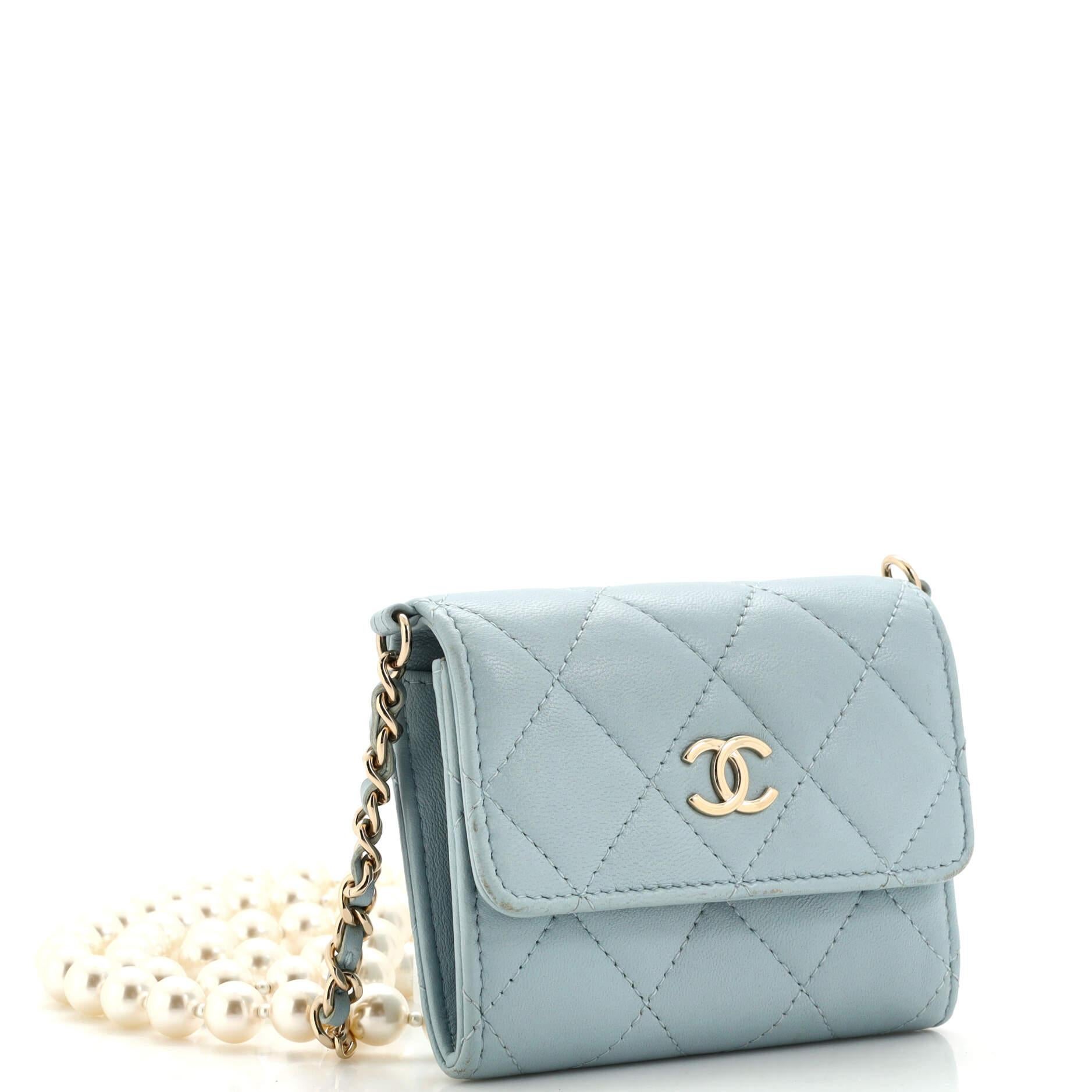chanel bag with pearl strap