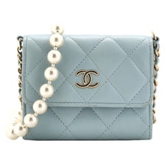 Chanel Chic Pearls Flap Bag Quilted Goatskin with Acrylic Beads Small at  1stDibs