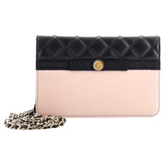 Chanel Pearl Wallet on Chain Quilted Lambskin and Calfskin