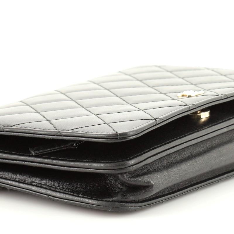 Women's or Men's Chanel Pearl Wallet on Chain Quilted Lambskin