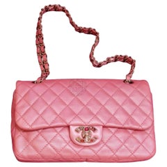Chanel Perlrosa Gesteppte Precious Jewel Medium Flap Tasche