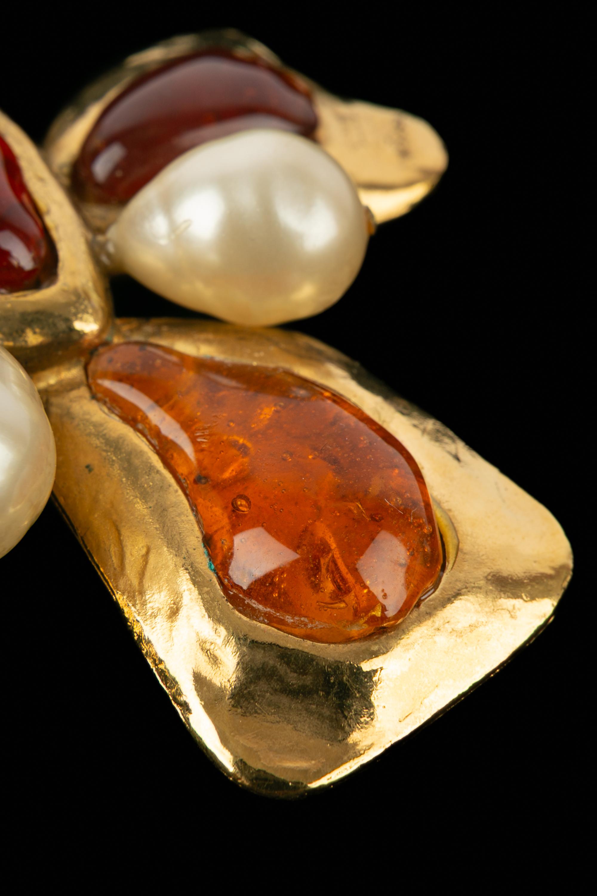 Chanel-Anhänger-Brosche Sommer 1994 Damen im Angebot