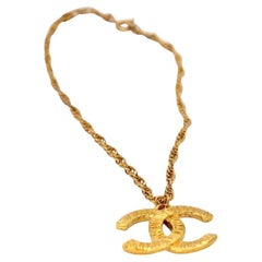 Chanel Pendant Charm CC Logo Chain 18k Plated Necklace CC-0819N-0006